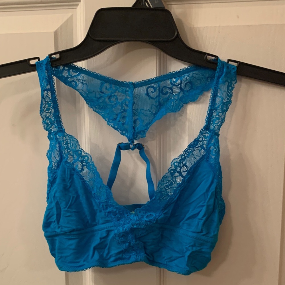 Honeydew Intimates Vibrant Blue Lace Bralette